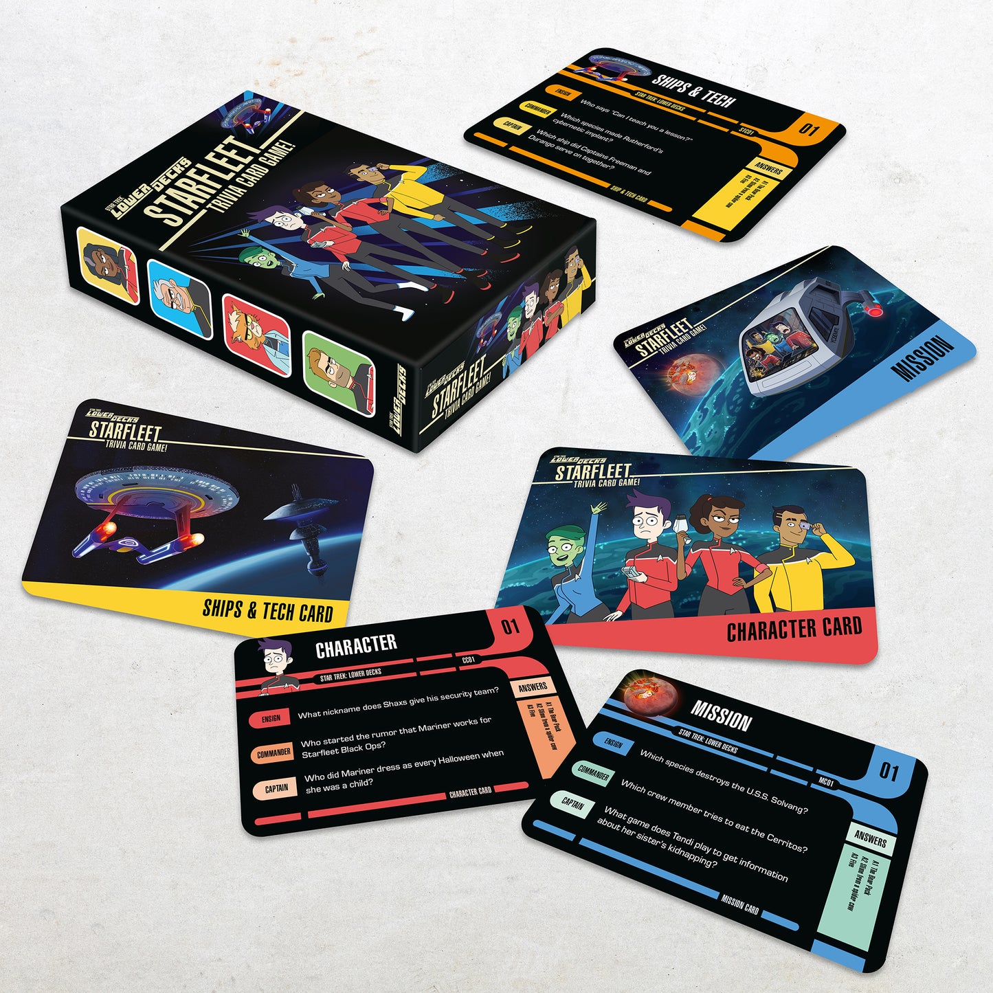 Star Trek: Lower Decks Trivia Card Game