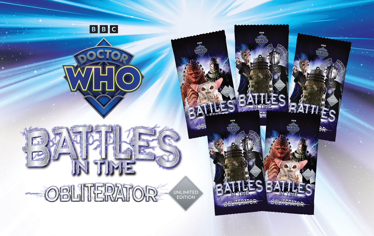 Doctor Who Battles in Time: Obliterator Set of Five Unlimited Edition Packs