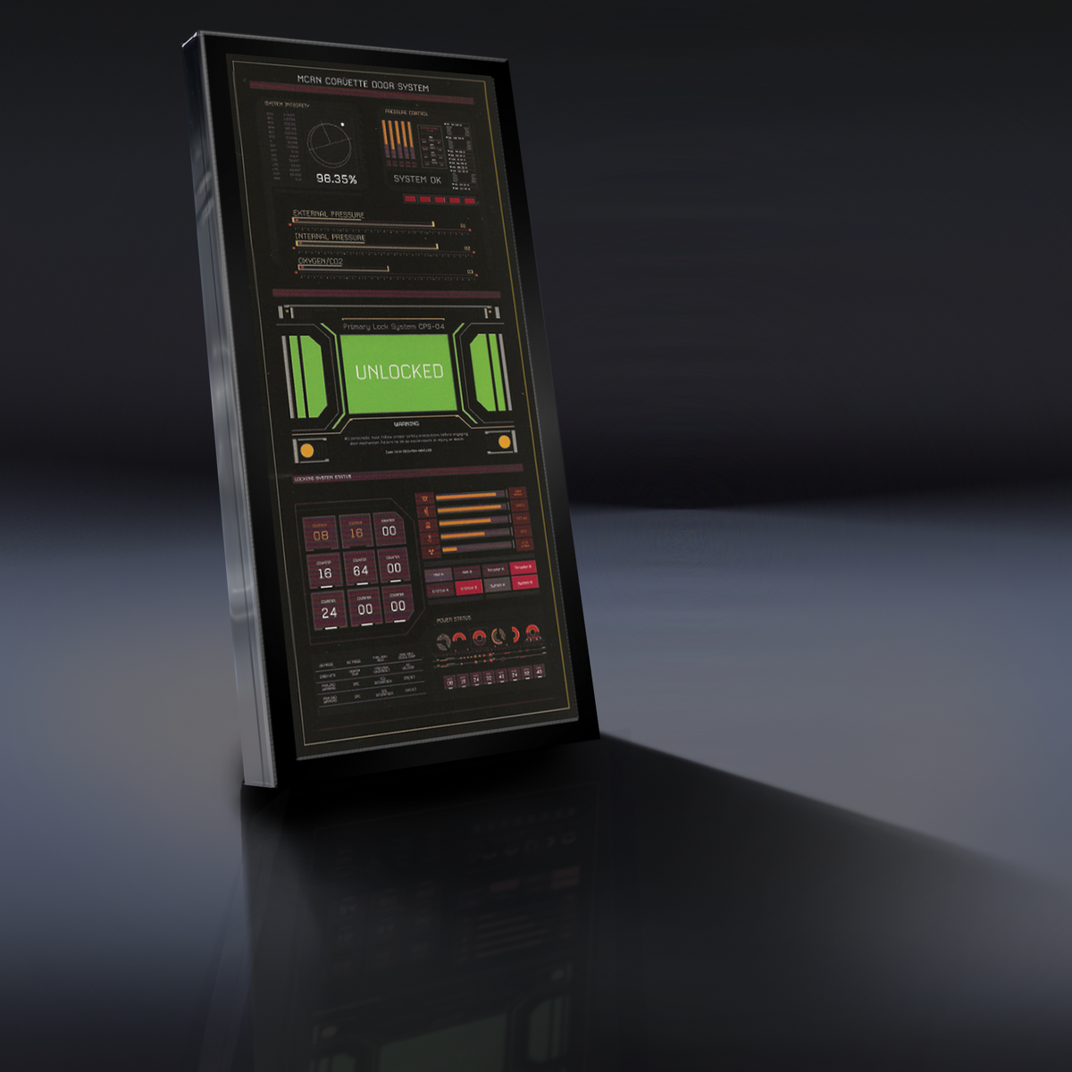 The Expanse Rocinante Door System Light-Up Panel