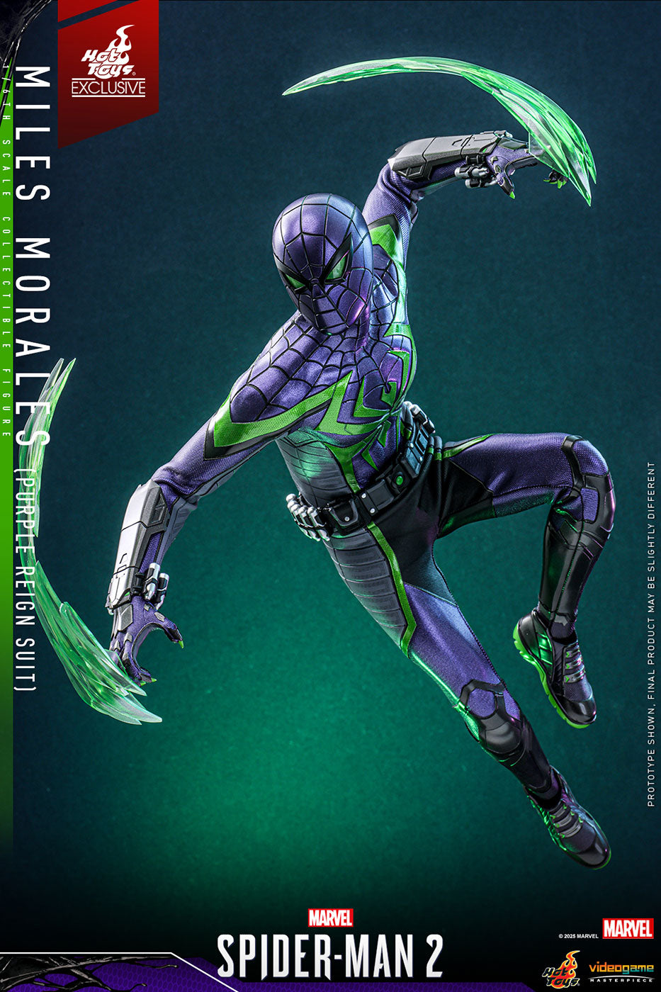 Marvel Spider-Man 2 - Miles Morales (Purple Reign Suit) Video Game Masterpiece - 1/6 Scale Fully Poseable Figure