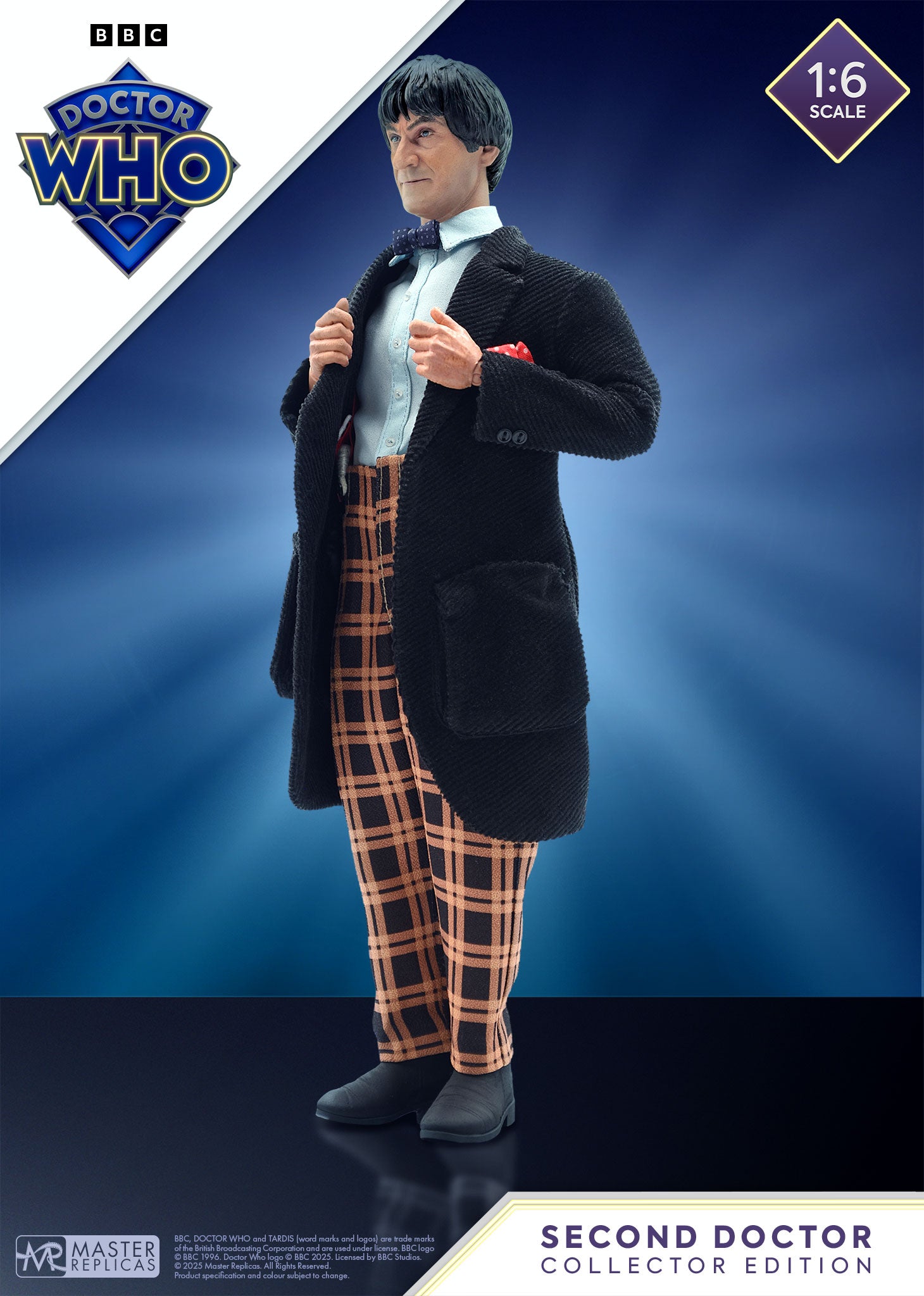 Second Doctor One Six Scale Collector Figure– Master Replicas