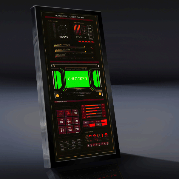 The Expanse Rocinante Door System Light-Up Panel