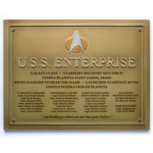 Star-Trek Plaque-U.S.S. Enterprise NCC-1701-D