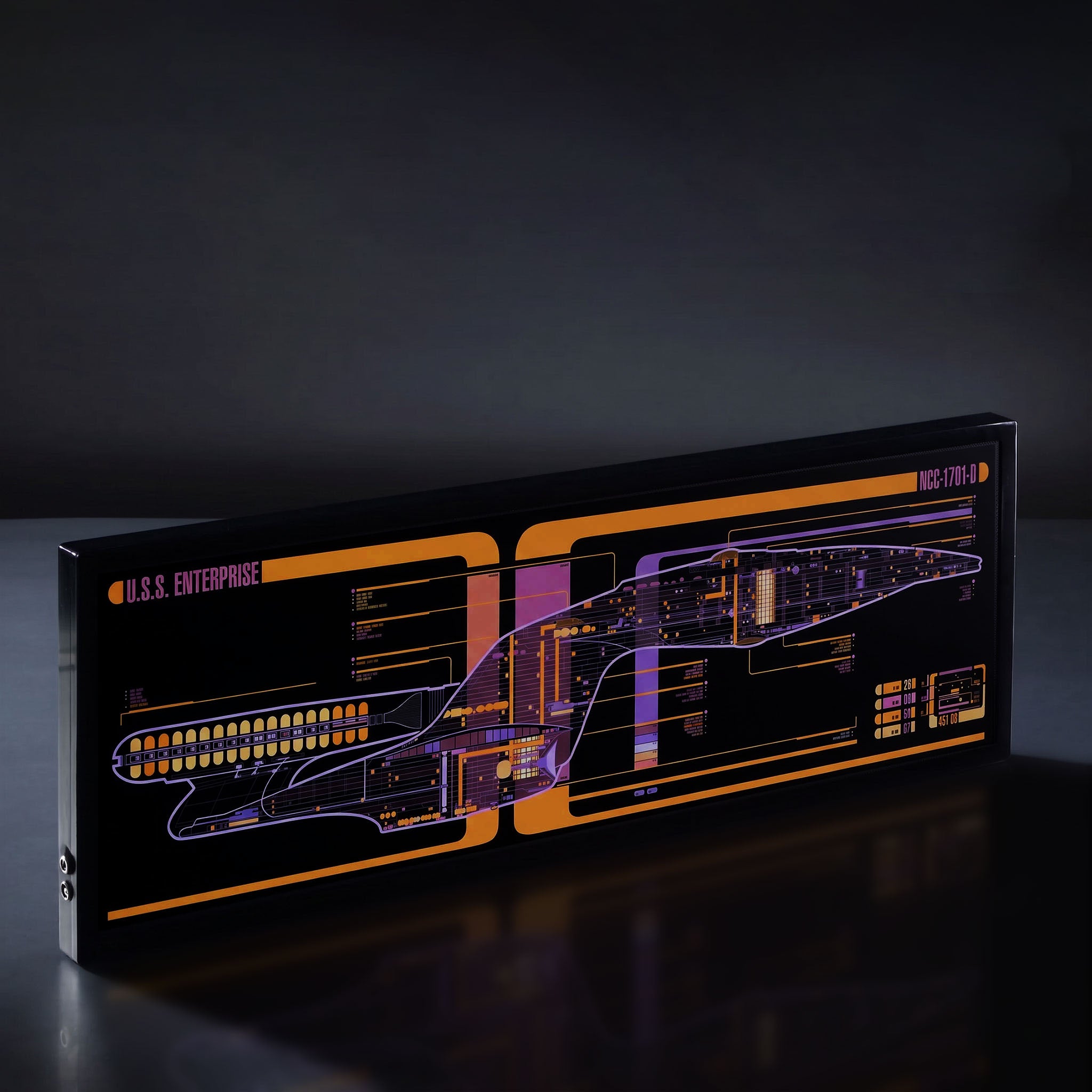 U.S.S. Enterprise NCC-1701-D Light-up MSD– Master Replicas