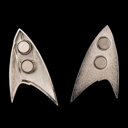 QMx Star Trek Voyager STR-0049 Badge de Communication magnétique Doré Standard