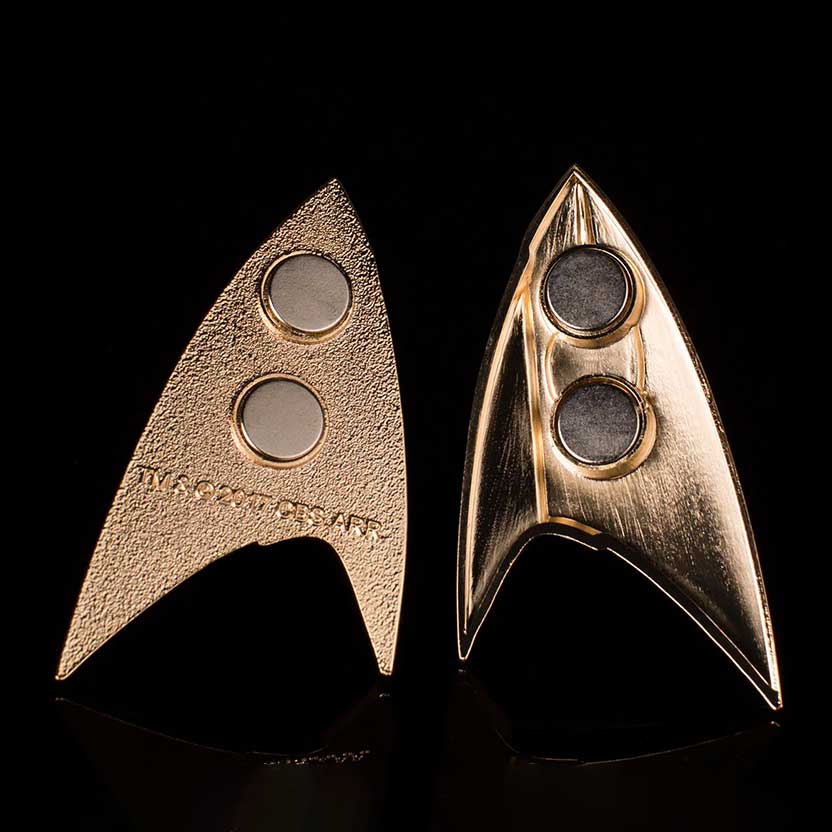 Smiffys Badge Star Trek Discovery Métallique Aimanté - Accessoire Déguisement Officiel