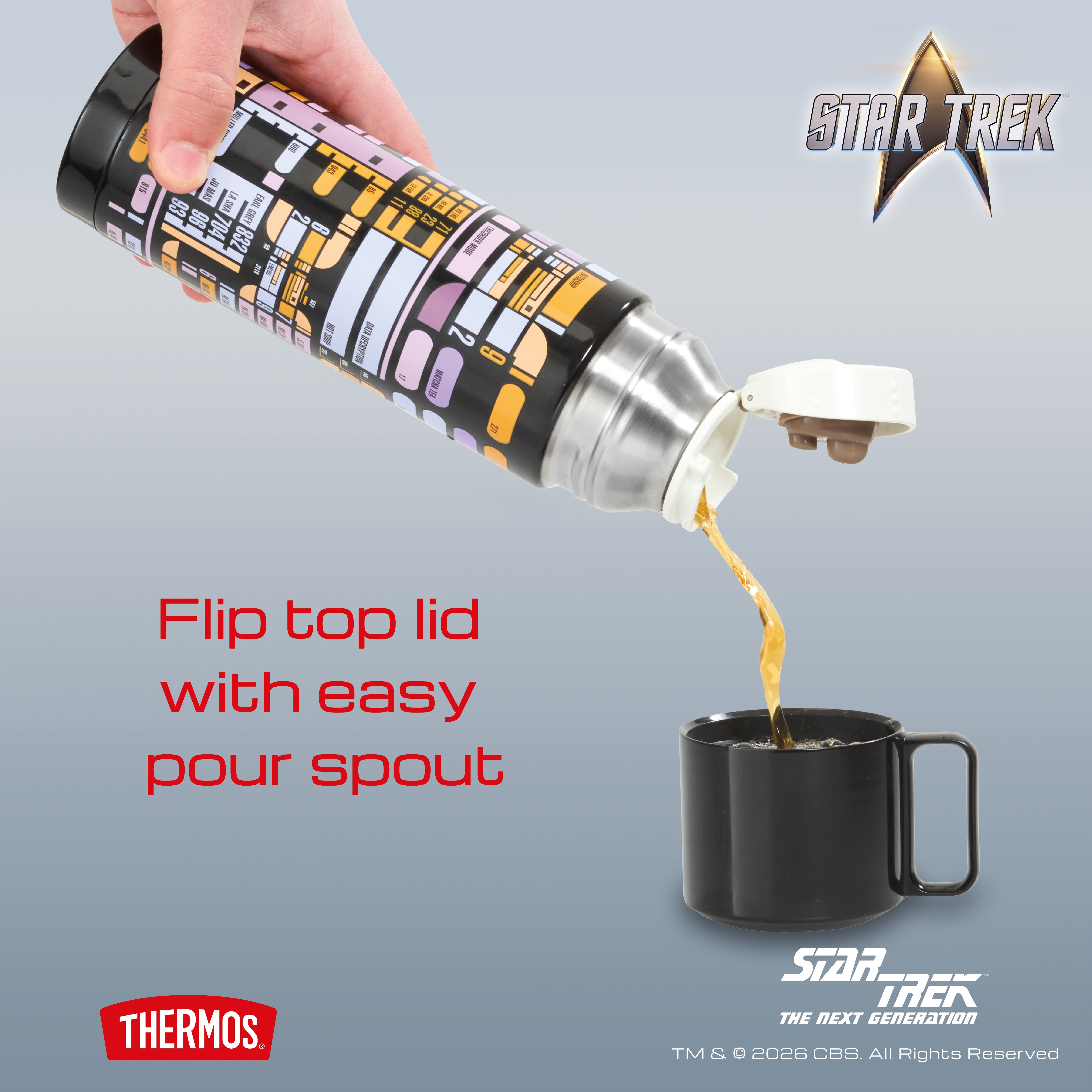 Star Trek LCARS Thermos Special Edition Flask– Master Replicas