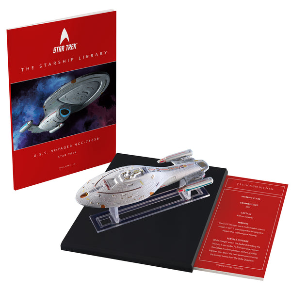スタートレック U.S.S. VOYAGER NCC-74656 Starship Library Series – U.S.S. Voyager NCC-74656– Master Replicas
